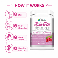 Poudre de beauté Gluta Glow pour un éclat quotidien de la peau, soin hydratant, fabrication OEM ODM, étiquette privée, approvisionnement en gros