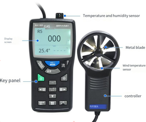 Anemómetro Digital de Palas Metálicas TES-3143/3145 de Taiwán, Nuevo, en Stock - Product Image 6