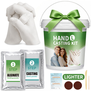 Kit de moulage manuel Dongtaiyuan 3L pour bébé et couple, ensemble cadeau souvenir léger à faire soi-même avec alginate et plâtre, logo personnalisé, vente en gros - Product Image 1