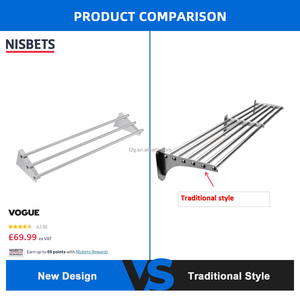 ชั้นวางของติดผนังสแตนเลสสีเงินสำหรับใช้งานเชิงพาณิชย์ - Product Image 3