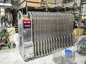 Hnt hàng rào đường lái xe an ninh nhà máy tự động rào cản trượt phía trước cổng theo dõi gấp ngoài trời công nghiệp có thể thu vào cổng - Product Image 6