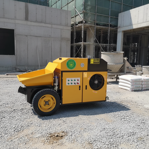 Nueva Bomba de Concreto Mini de Alta Potencia con Motor Diésel, Bomba de Inyección para Construcción, Alcance Vertical de 40 m, Alcance Horizontal de 100 m, 12 m/h - Product Image 3