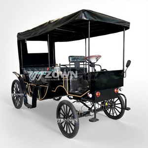Calèche de tourisme royale victorienne vintage pour parcs et attractions équestres, calèche personnalisable pour sites touristiques - Product Image 4