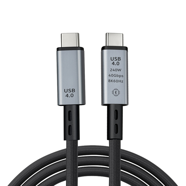 SIPU 240W Fast Charging USB4 Type C Cable 40Gbps High Speed Data Transfer 8K 60Hz Video Cable Nylon Braided for Laptop/Phone