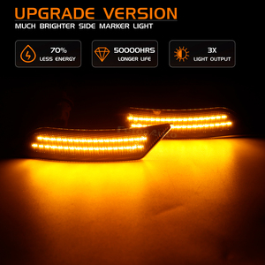 Nuove Luci Laterali Gialle per Chevrolet Chevy Blazer 19-23 Cadillac XT5, Lampade Laterali per Parafango Anteriore, Riflettori e Luci di Posizione - Product Image 2