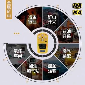 เครื่องตรวจจับก๊าซในเหมืองแบบพกพา Cd4 4 in 1 ตรวจจับก๊าซพิษ คาร์บอนมอนอกไซด์ ไฮโดรเจนซัลไฟด์ ก๊าซไวไฟ พร้อมเครื่องวิเคราะห์ความแม่นยำสูง - Product Image 2