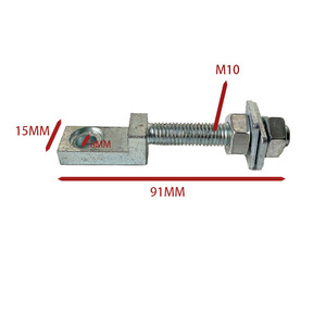 Tornillos para puerta colgante de escalera mecánica Longitud 91mm Diámetro del tornillo M10 Apertura 8mm Repuestos para escaleras mecánicas Ascensor Accesorio de elevación - Product Image 1
