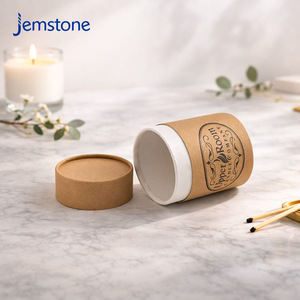 Envase de Cartón Ecológico para Velas Aromáticas, Difusor de Aroma, Tarro para Crema Facial, Tubo de Papel Cilíndrico, OEM ODM - Product Image 4