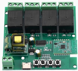 Relais WiFi <span class=keywords><strong>Bluetooth</strong></span> à quatre voies 220V/7-32V Télécommande intelligente <span class=keywords><strong>Module</strong></span> de commutation de télécommande mobile Timing - Product Image 4