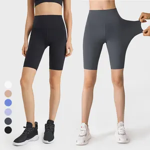 Free Size Workout Pants Atmungsaktive Butt Lifting Biker Sport Fitness Yoga Shorts Strumpfhose High Waist Yoga Half Leggings für Frauen