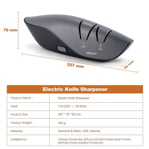 Professionele 2 in 1 Elektrische Messenslijper Automatische Diamanten Messenslijper Antislip Keuze Keukenslijper Tool - Product Image 6