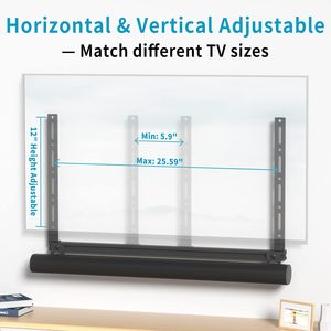 Nâng cấp Soundbar núi chiều cao và chiều sâu có thể điều chỉnh Soundbar TV núi cho SONOS ARC núi dưới hoặc trên TV - Product Image 3