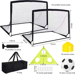 <span class=keywords><strong>But</strong></span> de football pliable 2-en-1 à prix de gros, kit <span class=keywords><strong>complet</strong></span> avec cible de tir amovible et accessoires - Product Image 2