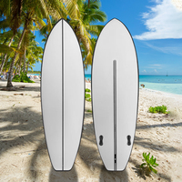 Planche de surf courte en fibre de verre haute performance OEM Logo personnalisable Planche à pagaie en matériau EPS de qualité pour les eaux de l'océan