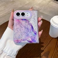Étui de luxe à paillettes dégradées pour iPhone Duo Apple 18 Fold, étui de protection d'écran pliable avec protection de la charnière