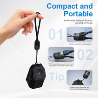 Cargador de Pared GaN de 45W con Doble Puerto USB C PD de Carga Rápida, Enchufe Estadounidense, Cable de Carga Inalámbrica Tipo C con Cordón, Venta al Por Mayor OEM