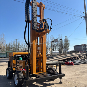 Mesin bor air Borehole 300m, peralatan bor pneumatik mesin Diesel 200m dengan komponen inti bantalan Motor - Product Image 3