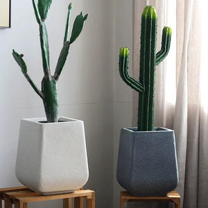 <span class=keywords><strong>Maceta</strong></span> de arcilla de magnesio, centro comercial de Arte moderno europeo y americano, suelo interior y exterior, <span class=keywords><strong>maceta</strong></span> de planta verde fresca Retro - Product Image 4