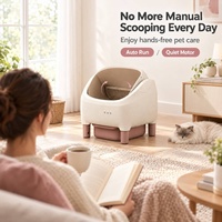 Pour chats, meubles esthétiques ronds, bac à litière pour chat, fabrication sur mesure, vente en gros OEM