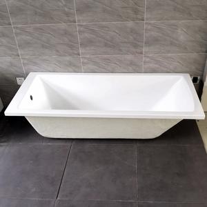 100% <span class=keywords><strong>acrylique</strong></span> FRP <span class=keywords><strong>renforcé</strong></span> Rectangle <span class=keywords><strong>en</strong></span> forme de trempage moderne X forme cadre <span class=keywords><strong>baignoire</strong></span> meilleur prix Drop-In/hôtels intégrés intégrés - Product Image 2