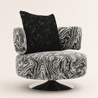 Fauteuil d'appoint individuel en tissu, rembourré, pour salon et appartement, vente directe usine, OEM/ODM, offre spéciale