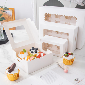 Bán Buôn Tùy Chỉnh Mini Bento Bánh Hộp Với Nắp Rõ Ràng 2/4/6/8/9/12 Lỗ Cupcakes Hộp Cho Bánh Bao Bì Thực Phẩm - Product Image 5