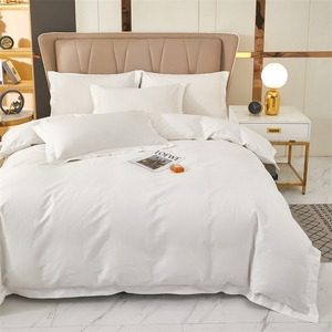 Conjuntos de Capa de Edredom Personalizados de Qualidade de Hotel em Poliéster/Algodão Branco, Conjunto de Capa de Edredom com Lençóis, Conjunto de Capa de Edredom Dupla - Product Image 3