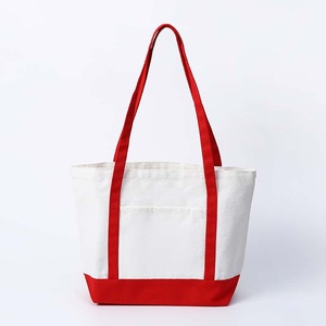 Sac fourre-tout en toile grande capacité, résistant à l'eau, ouverture supérieure, minimaliste, pour le voyage et le rangement, vente en gros - Product Image 6