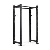 Jaulas de capacidad de 1500LB, sentadillas, levantamiento de pesas, entrenamiento de levantamiento de pesas, estante de alimentación comercial de acero calibre 11 de 3x3"