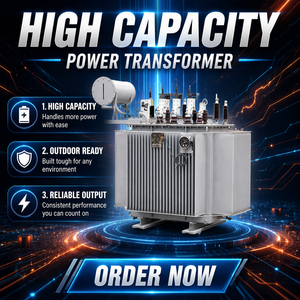 Transformateur immergé dans l'huile triphasé haute fréquence 15KV 25KV 415V 500-1000 KVA - Product Image 2