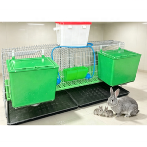Cage à lapins robuste à 12 compartiments, cage verticale pour l'élevage et l'engraissement, design peu encombrant pour les petites exploitations - Product Image 4