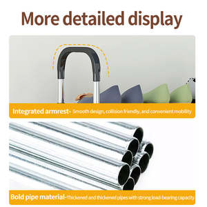 Meuble à chaussures moderne à cinq niveaux, portable, pour rangement domestique, avec 5 unités, construction métallique pliable, vente en gros - Product Image 4