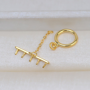 Wenchi S925 Silver 5 <b>Beads</b> 3-3.5 OT Button Necklace Pearl Bracelet <b>Set</b> Versatile Personalized DIY Jewelry Findings Model 25065 - Product Image 2