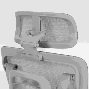 Sedia da Ufficio Ergonomica in Rete con Schienale Alto, Poggiatesta Regolabile e Rotazione a 360° per Casa e Ufficio - Product Image 5