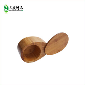 Creative rotating <b>bamboo</b> seasoning <b>container</b>, kitchen seasoning storage box, salt shaker, factory direct sales of <b>bamboo</b> boxes. - Product Image 3