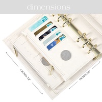Pochette zippée en cuir litchi souple A6 Hongbo, best-seller, 13 couleurs, avec emplacements pour cartes, idéale pour l'école/le bureau, sac cadeau
