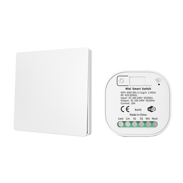 Tuya WiFi Self-powered Smart Wall Switch Wireless Switch Google Home Intelligent Light Switch Dual Control