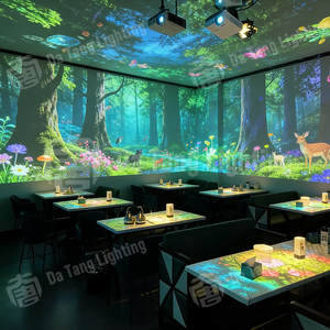 Sistema de Proyección Inmersiva para Áreas de Comedor de Restaurantes Temáticos con Sensor de Movimiento y Experiencia Visual Interactiva - Product Image 6