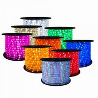 Luces LED RGB coloridas e intermitentes para exteriores, impermeables, flexibles, de cuerda, decoración de Festival