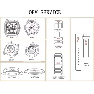 Custom high-quality stainless steel case casual formal manual <b>mechanical</b> <b>watch</b> luxury men's analog wristwatch - Product Image 5