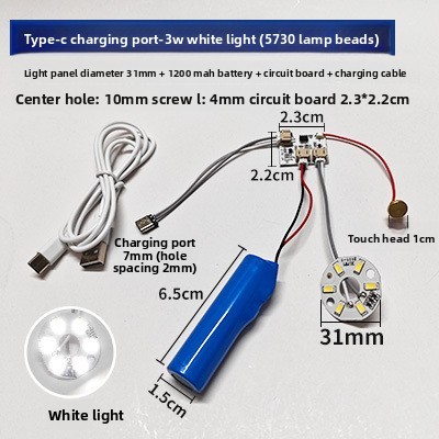 3W white