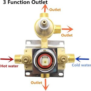 Sistema Doccia in Bronzo Anticato con Soffione a Pioggia da 12 Pollici, Montaggio a Soffitto, 3 Funzioni, Anti-Scottatura e Pressione Regolabile - Product Image 6