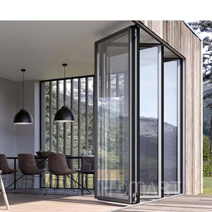 Puerta Plegable de Aluminio, Puerta Batiente de Vidrio Templado, Portátil, Flexible, Ahorra Espacio, para Autocaravana, Camper, Viajes, Camping, Baño - Product Image 5