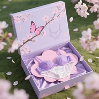 Boîte cadeau en carton rigide recyclable personnalisée, fermeture magnétique, design simple, emballage pour sous-vêtements et chaussettes, design personnalisable gratuit