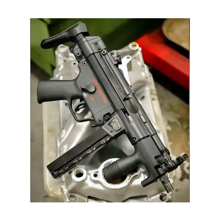 LDT MP5K pistol pendek elektrik GEL ammos Blaster ledakan Ammos bola Splatter launche menembak otomatis permainan pertarungan pistol untuk dewasa