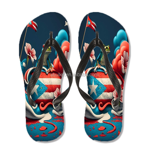 Vente flash : <span class=keywords><strong>tongs</strong></span> unisexes à motif grenouille de Porto Rico, sandales de plage amusantes, rangement pour chaussures - Product Image 1