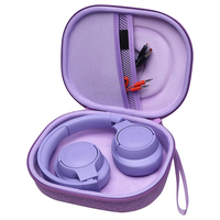 Pochette de protection personnalisée, sac de transport pour écouteurs, étui rigide en EVA pour casque, étui de rangement pour voyage