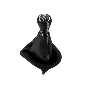 Bleu blanc rouge <span class=keywords><strong>cuir</strong></span> Suture pommeau de levier de vitesse colliers anti-poussière couverture pour Peugeot 207 <span class=keywords><strong>307</strong></span> pièces intérieures - Product Image 6