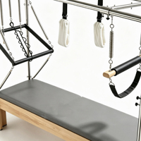 Machine de Pilates Cadillac en chêne durable avec accessoires complets pour la salle de sport et le studio de Pilates - Réglable, sûre et écologique