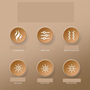 Peigne de massage électrique à nano-brume Lumière rouge et bleue Applicateur pour le cuir chevelu pour huile essentielle Minoxidil Brosse de soin des cheveux ABS+Silicone CE - Product Image 5